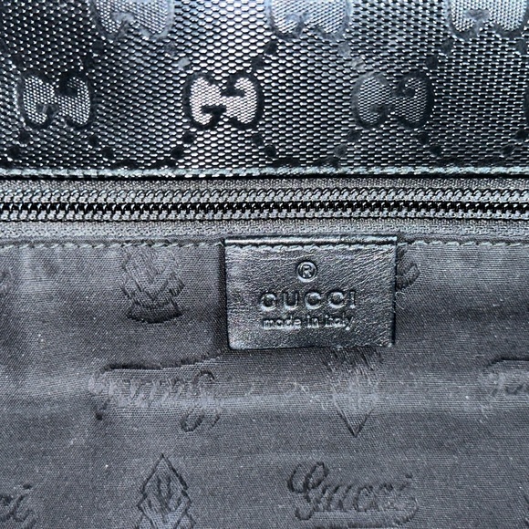 GUCCI Imprime Monogram Web 500 Black Messenger Bag - Picture 6 of 10